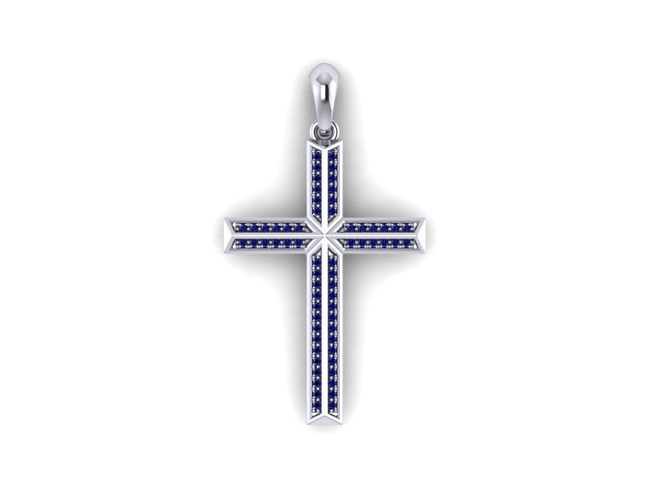 Diamond cross   3D print model_4