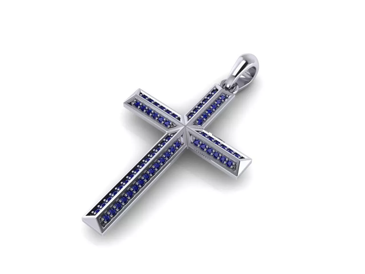Diamond cross   3D print model_0