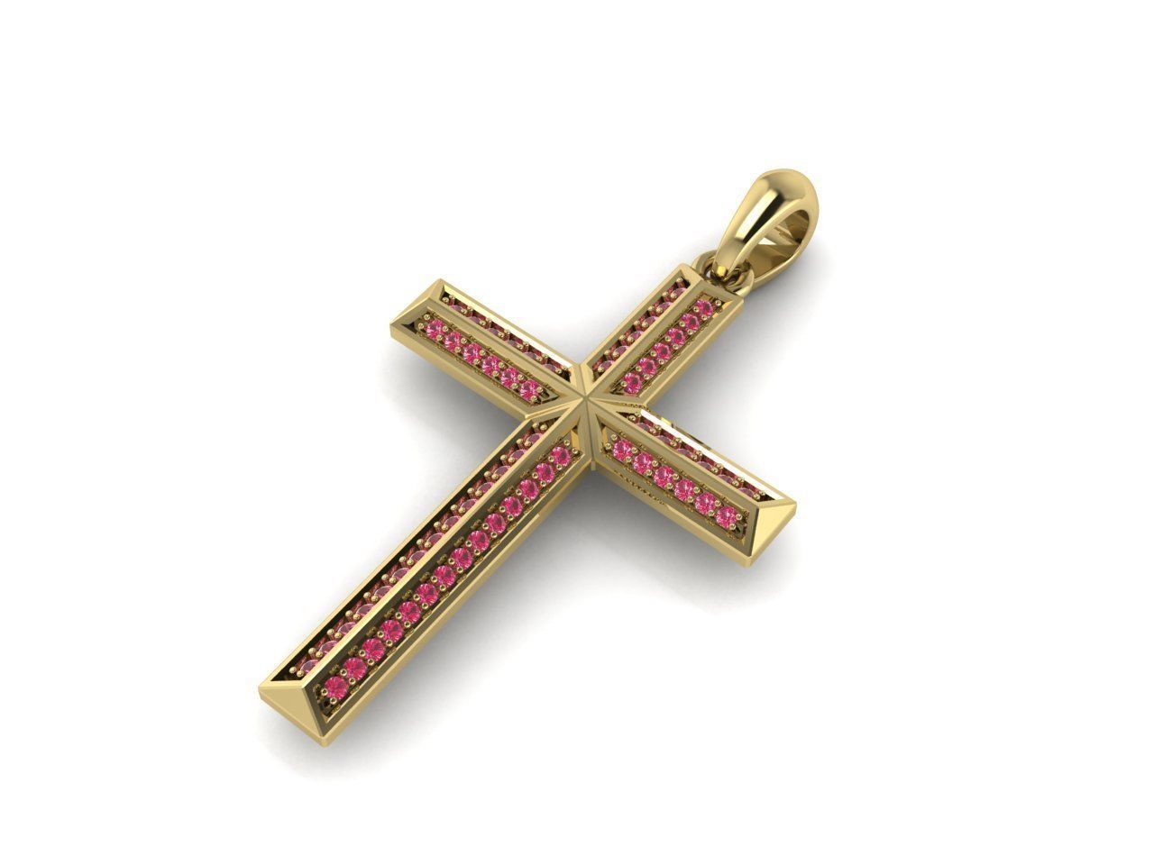 Diamond cross   3D print model_5