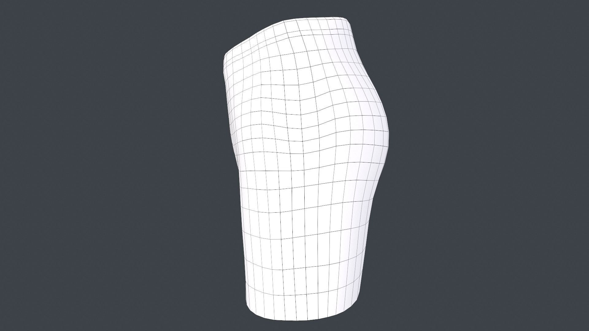 Blue Shorts Style 2  Low-poly 3D model_15