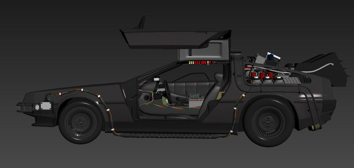 Delorean Time Machine Episode 1 3D model_13