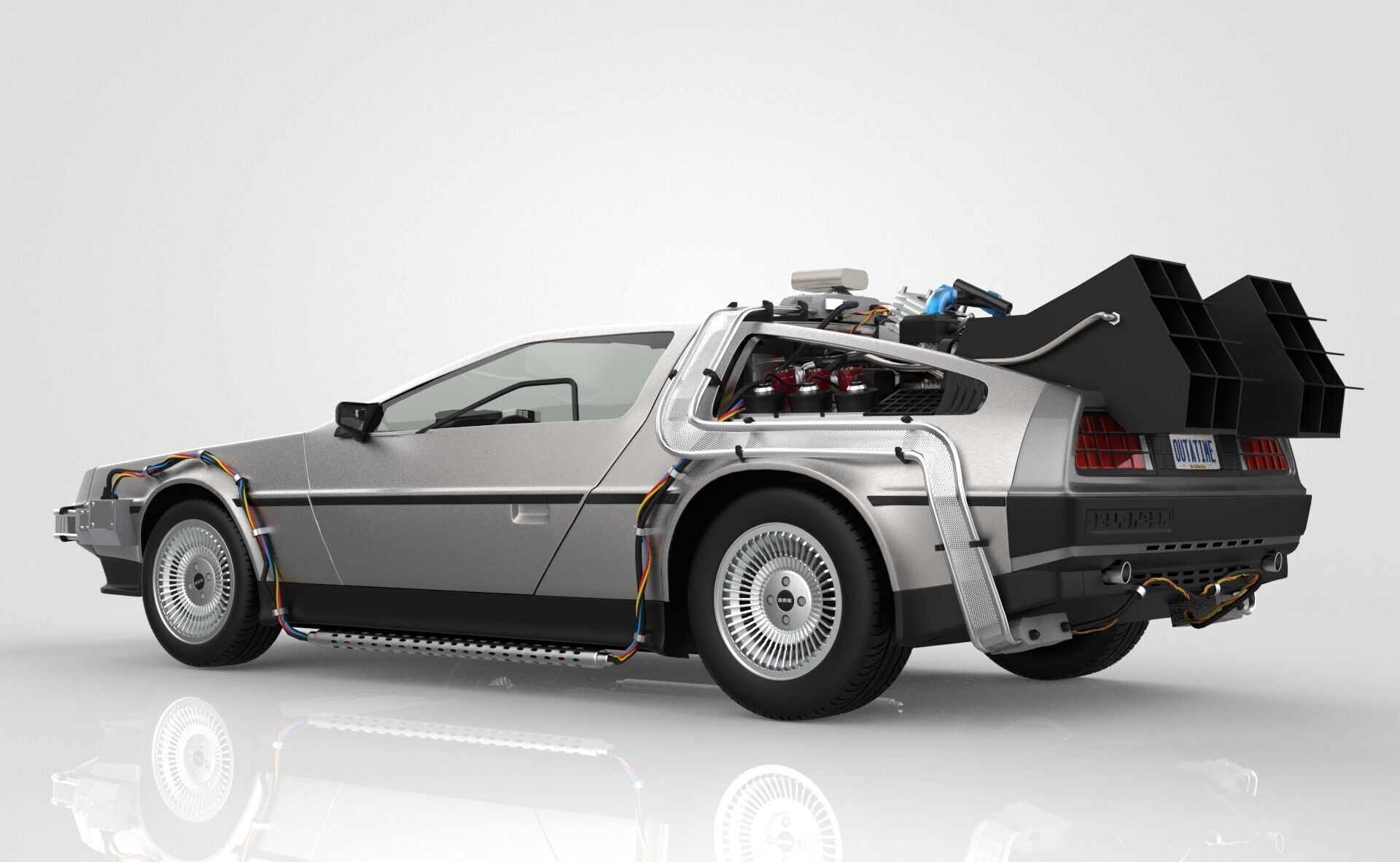 Delorean Time Machine Episode 1 3D model_2