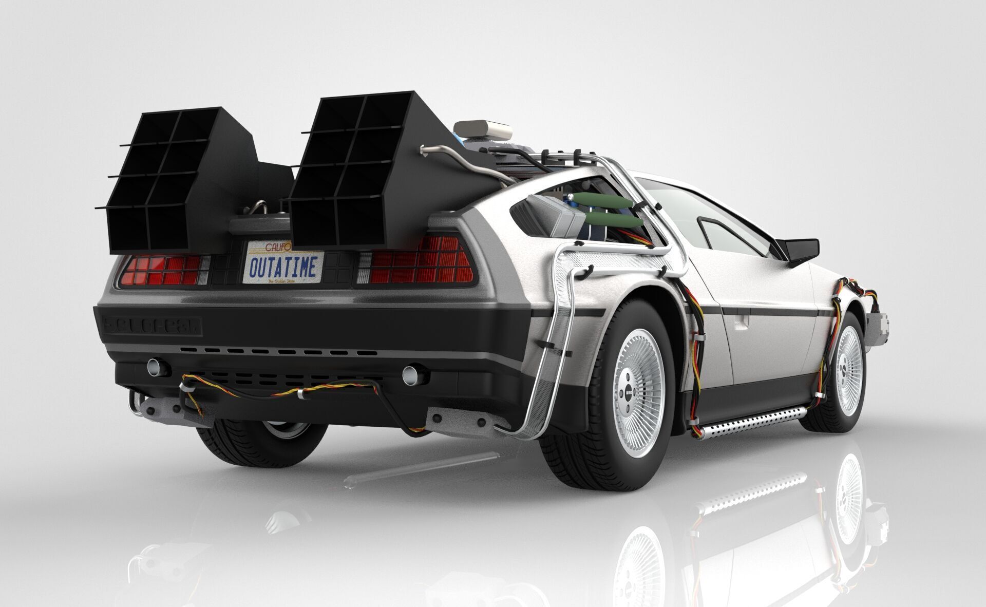 Delorean Time Machine Episode 1 3D model_5