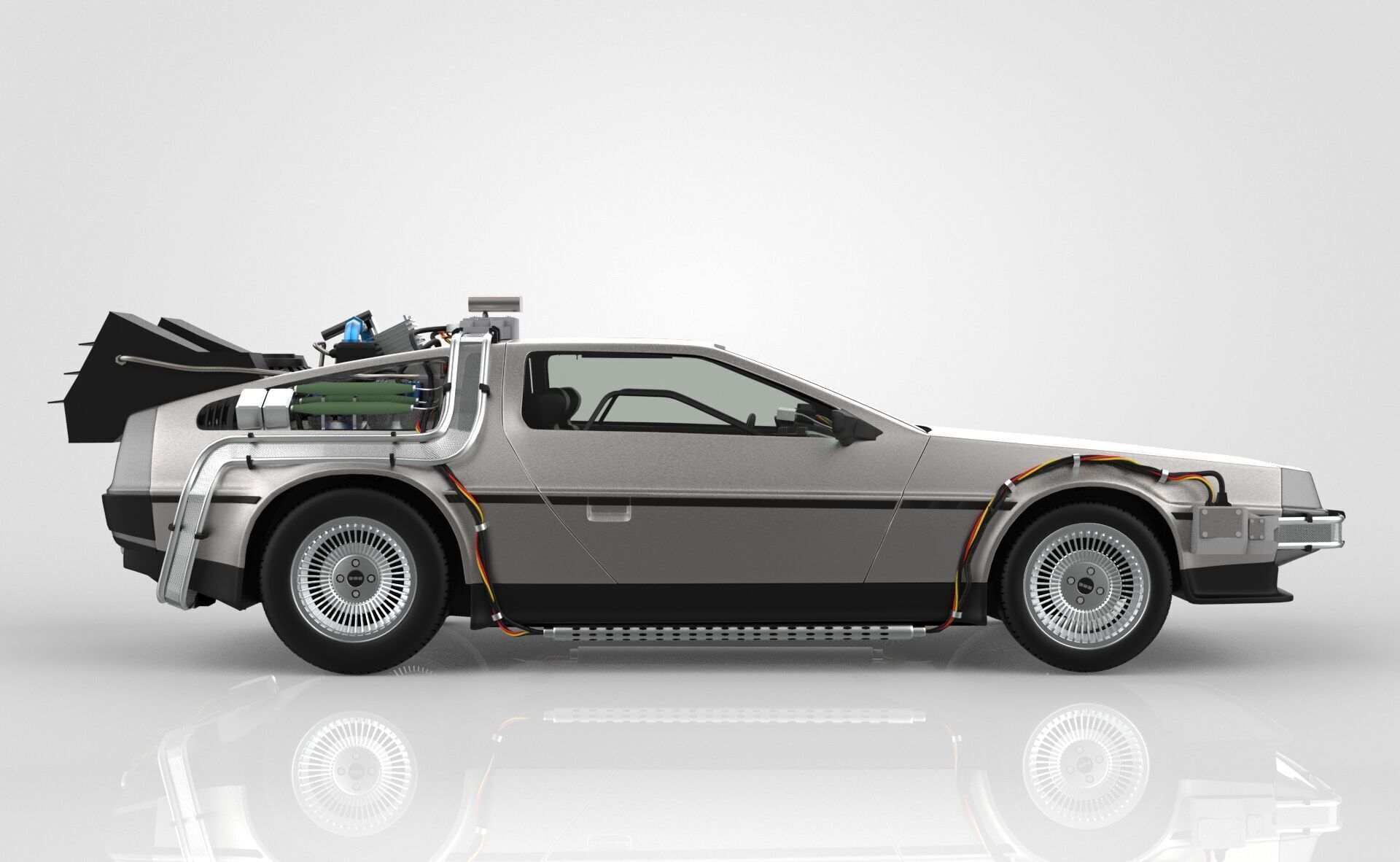 Delorean Time Machine Episode 1 3D model_7