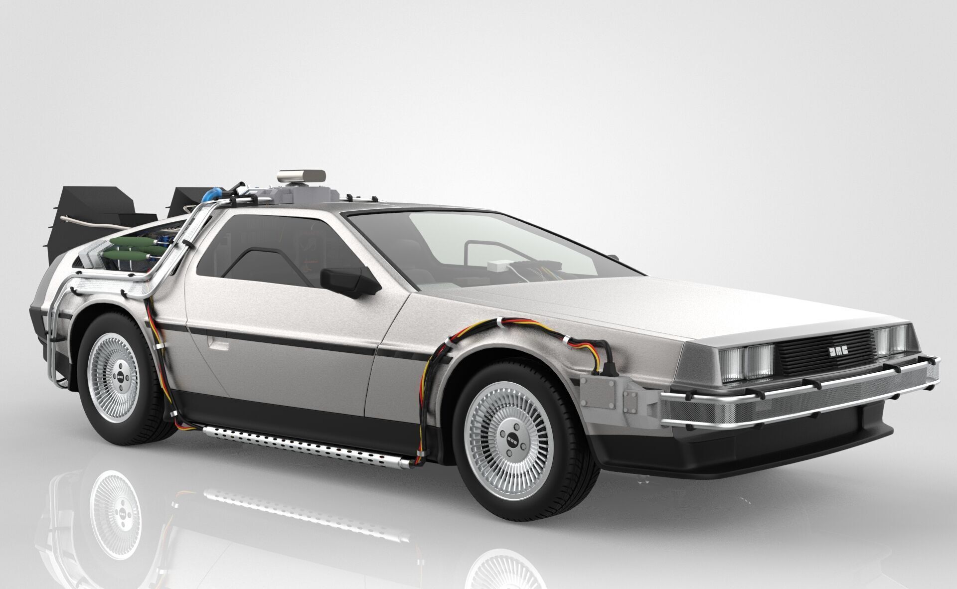 Delorean Time Machine Episode 1 3D model_8