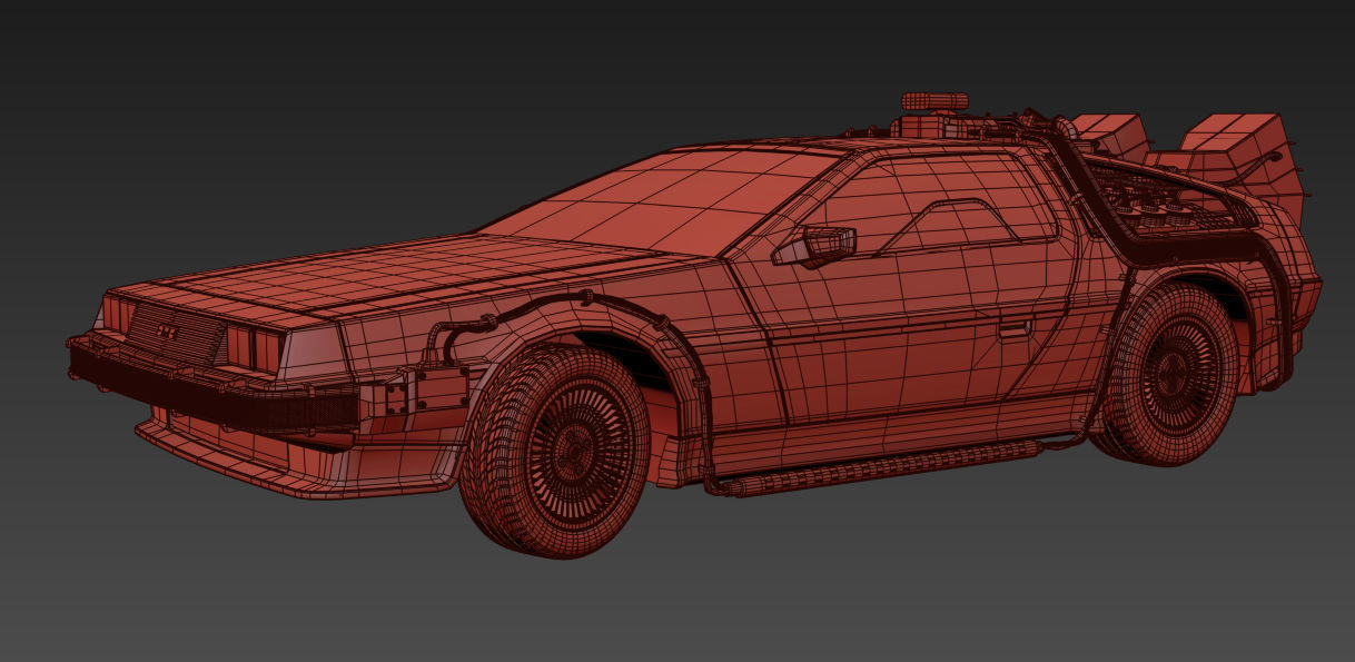 Delorean Time Machine Episode 1 3D model_12