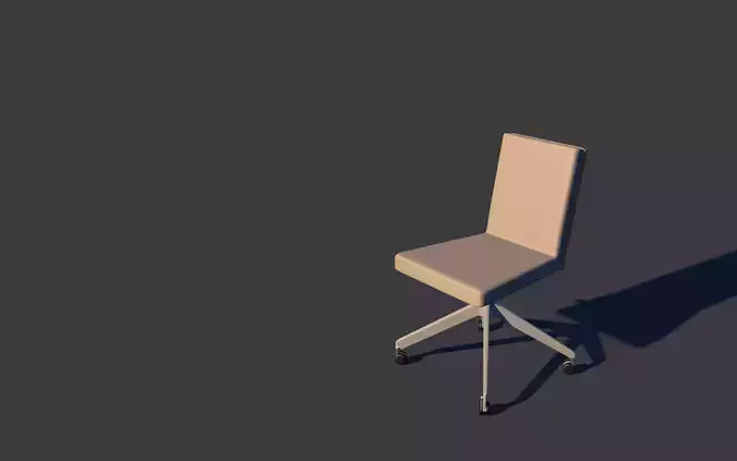 Simple office chair 2 with caster