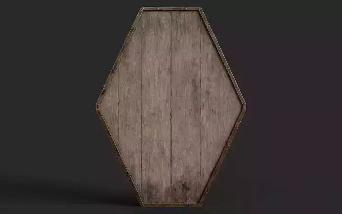 Slavic diamond-shaped shield Base Low-poly 3D model