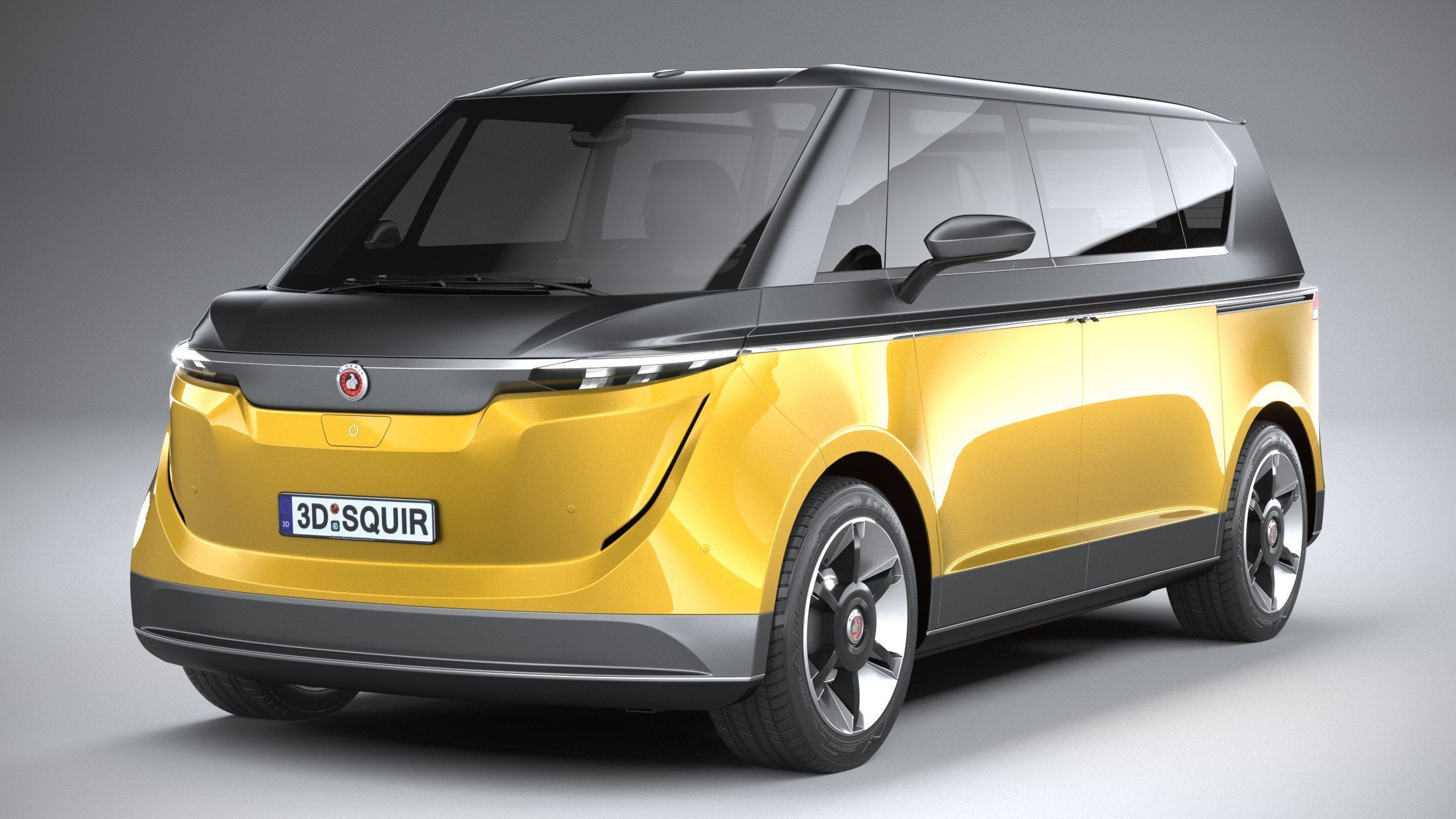 Generic Van EV v1 2023 3D model_2