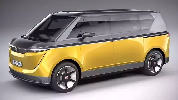 Generic Van EV v1 2023 3D model Generic Van EV v1 2023 3D model