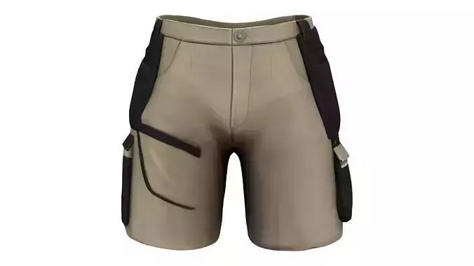 Men Casual Loose Work Shorts With Utility Pockets