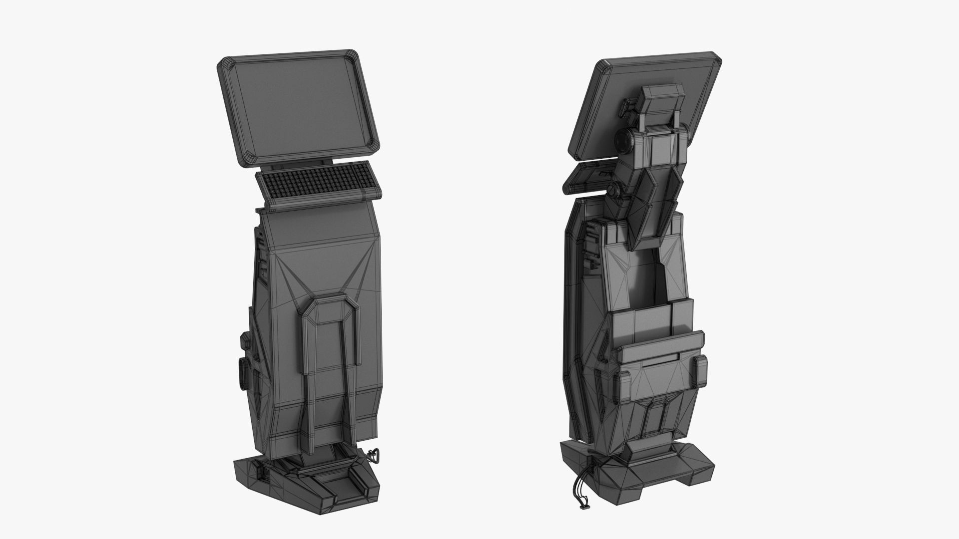 Sci Fi Terminal v2 Low-poly 3D model_16