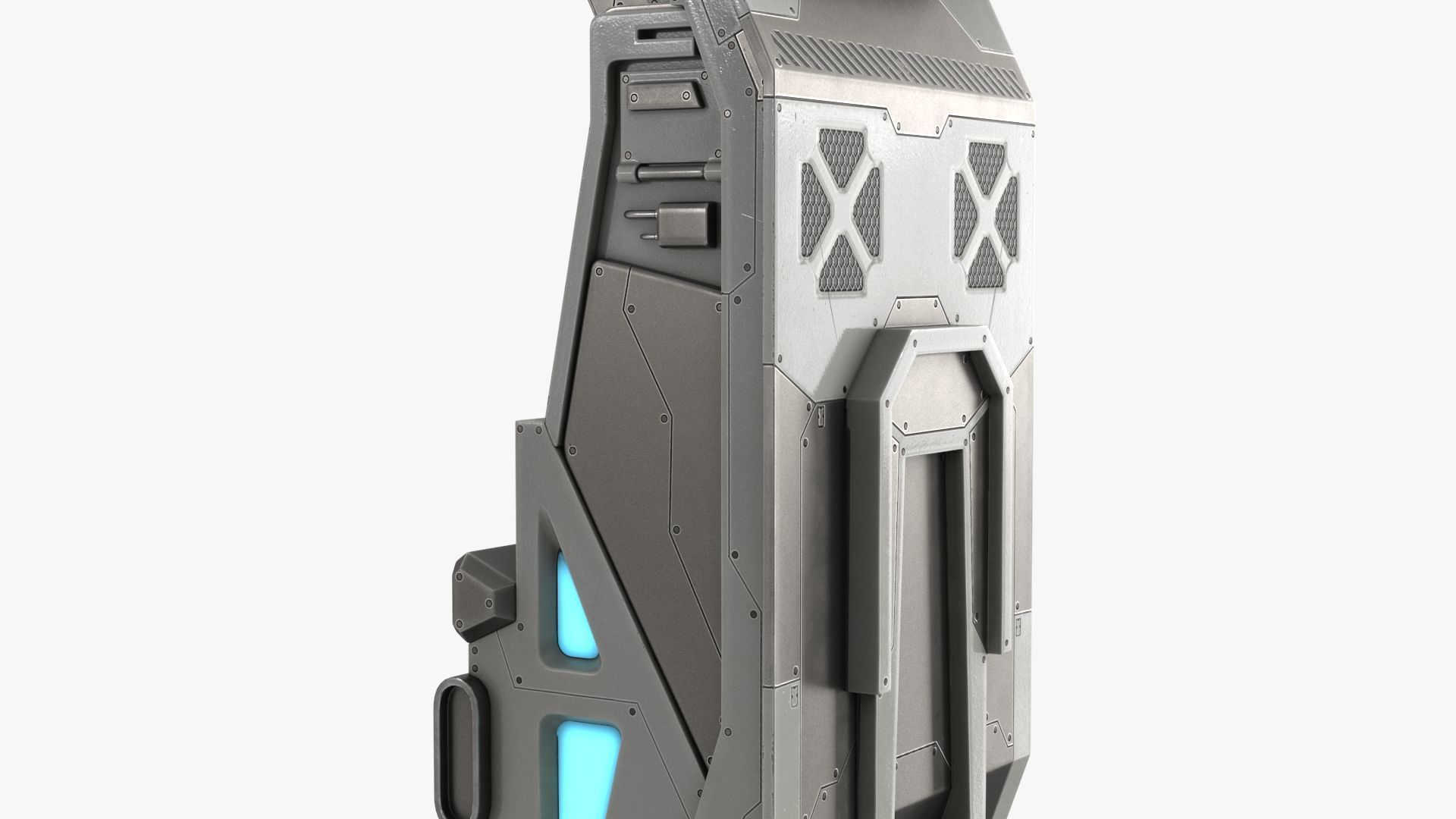 Sci Fi Terminal v2 Low-poly 3D model_8