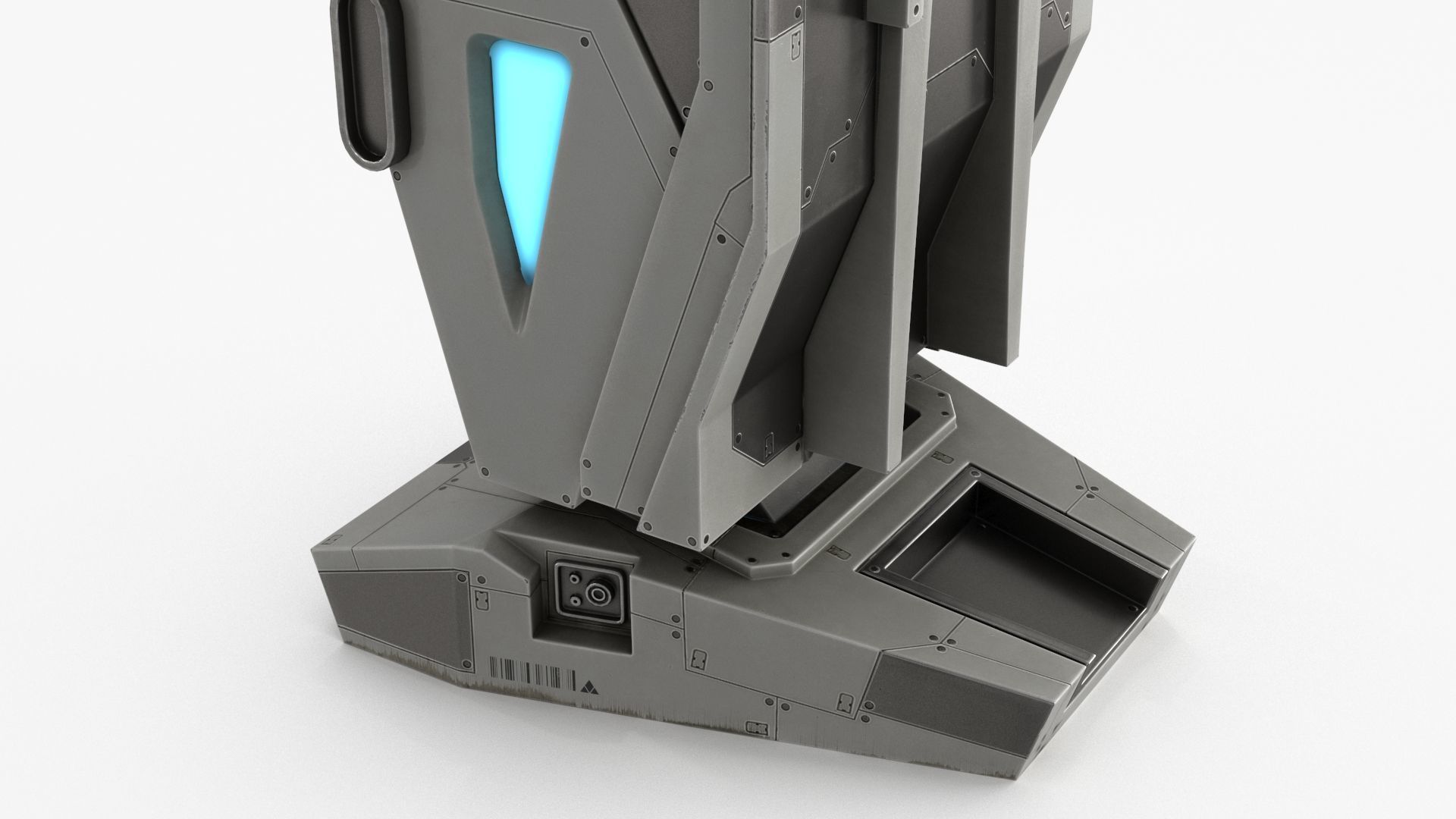 Sci Fi Terminal v2 Low-poly 3D model_9