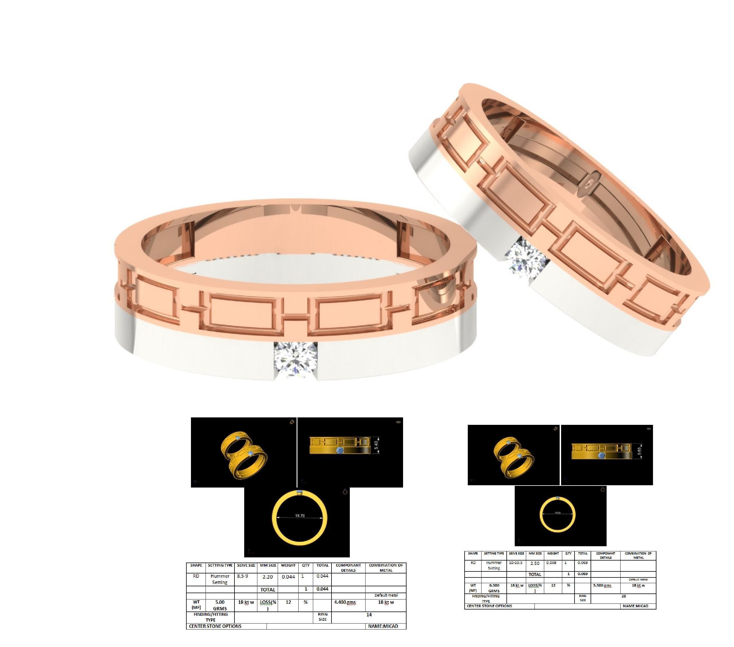 Band ring - 14 3D print model_4