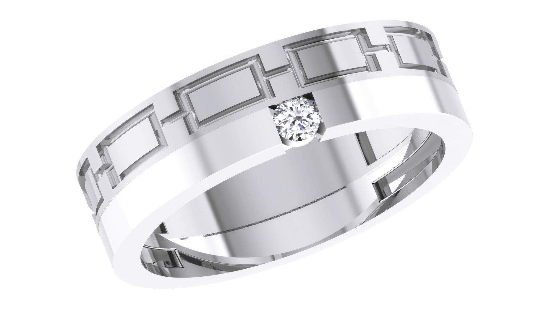 Band ring - 14 3D print model_1