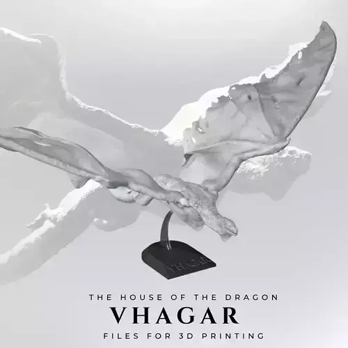 Vhagar from The House of the Dragon 3D print model