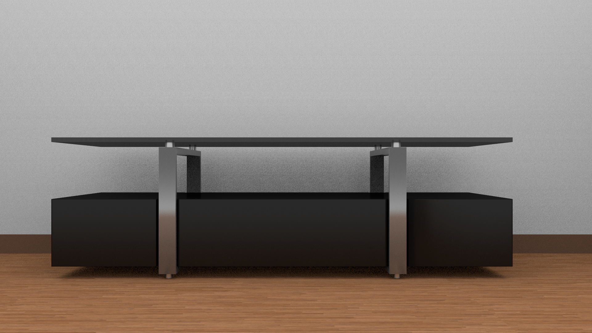 TV table Low-poly 3D model_3