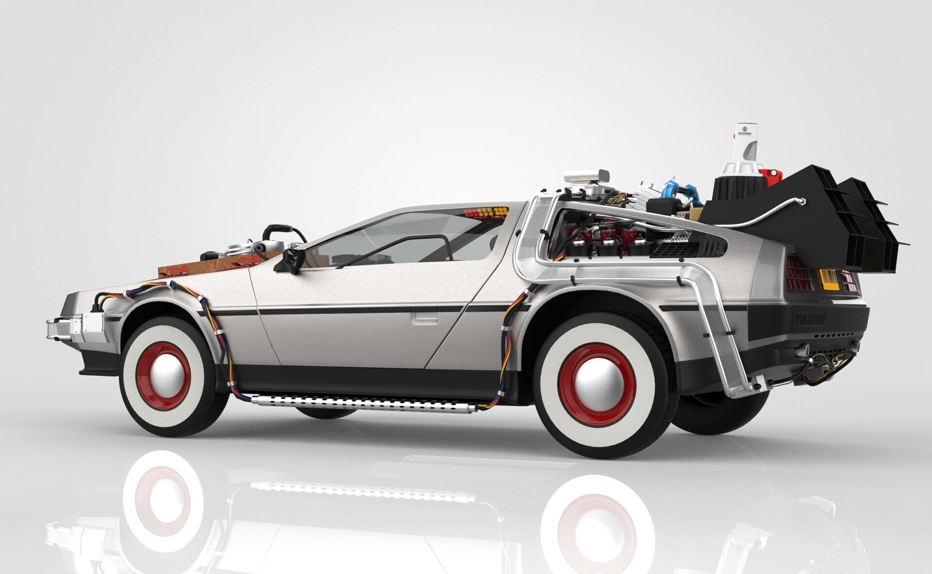 Delorean Time Machine Episode 3 Wild West 3D model_2