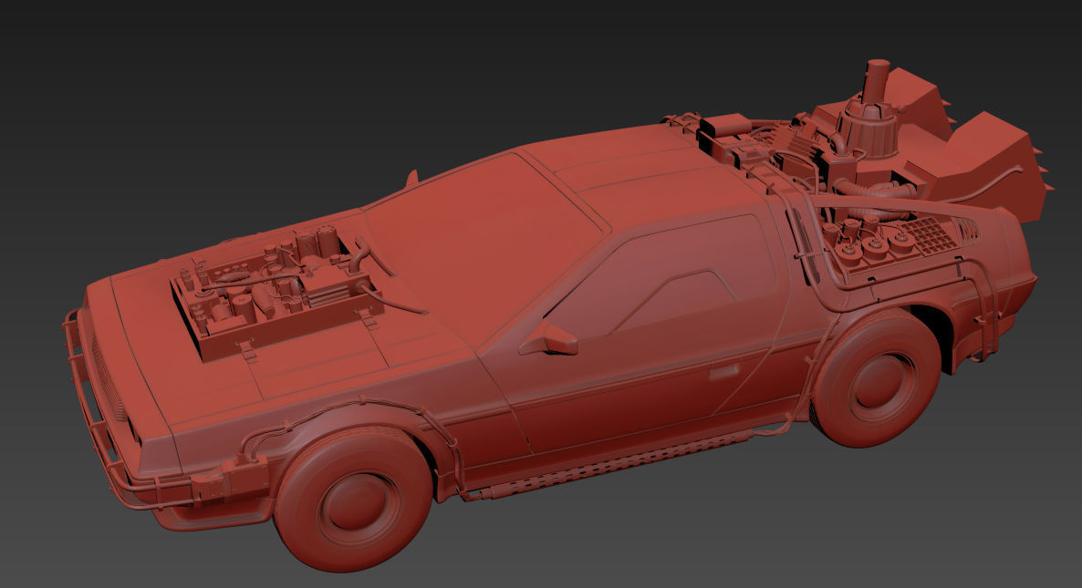Delorean Time Machine Episode 3 Wild West 3D model_11