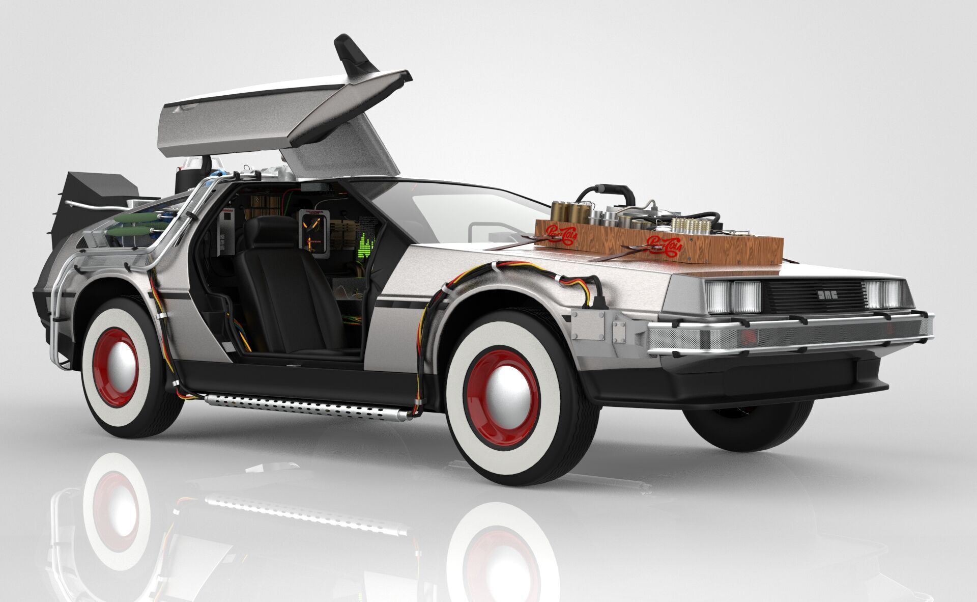 Delorean Time Machine Episode 3 Wild West 3D model_8