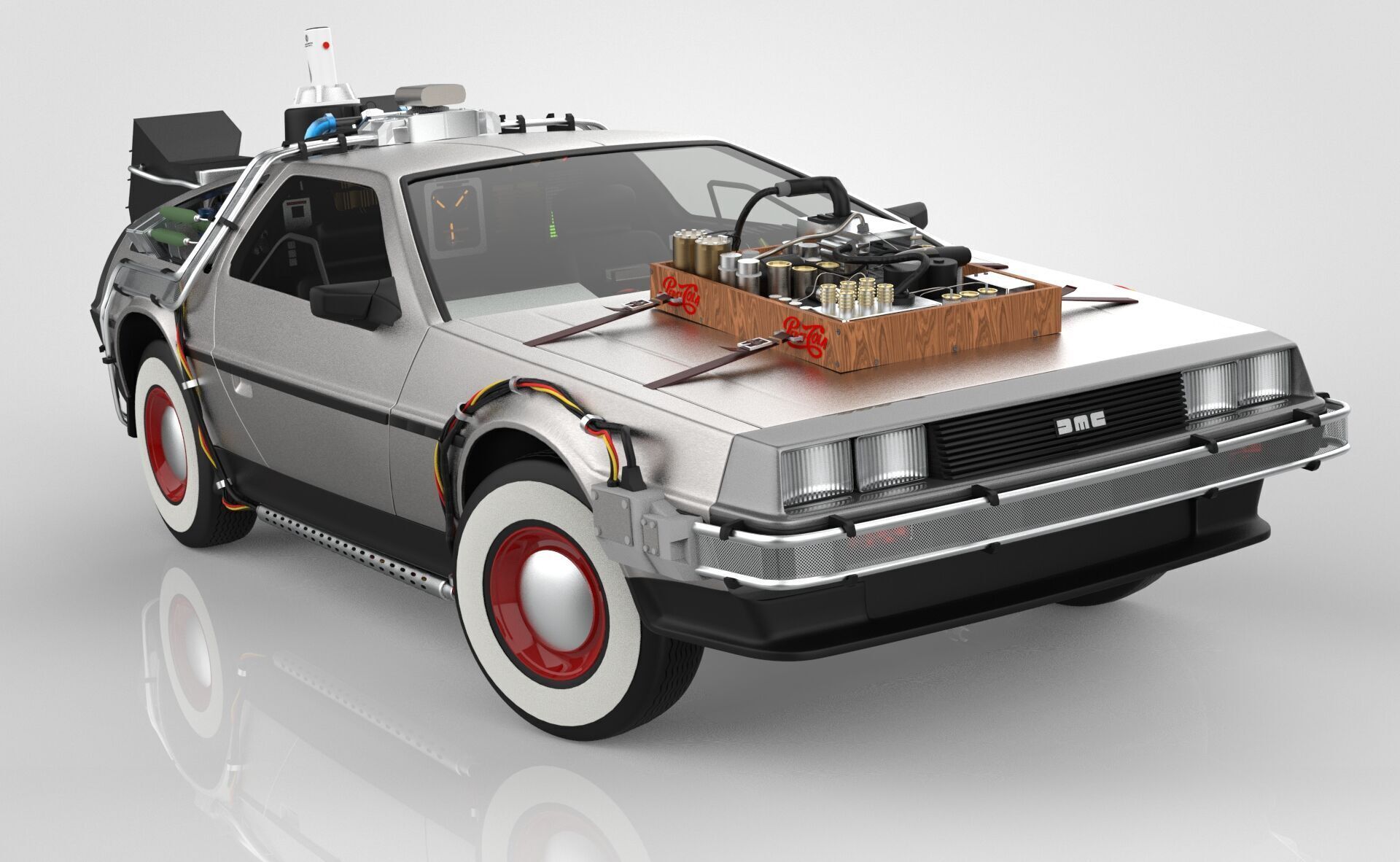 Delorean Time Machine Episode 3 Wild West 3D model_9