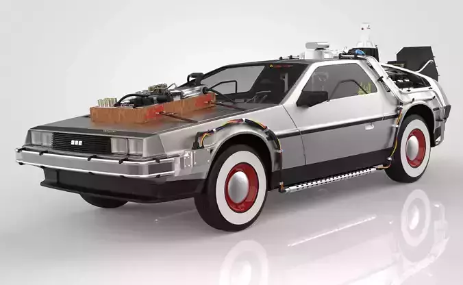 Delorean Time Machine Episode 3 Wild West 3D model