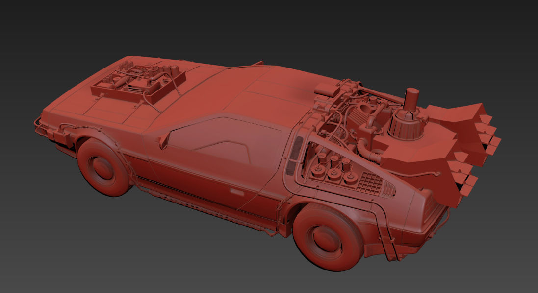 Delorean Time Machine Episode 3 Wild West 3D model_12