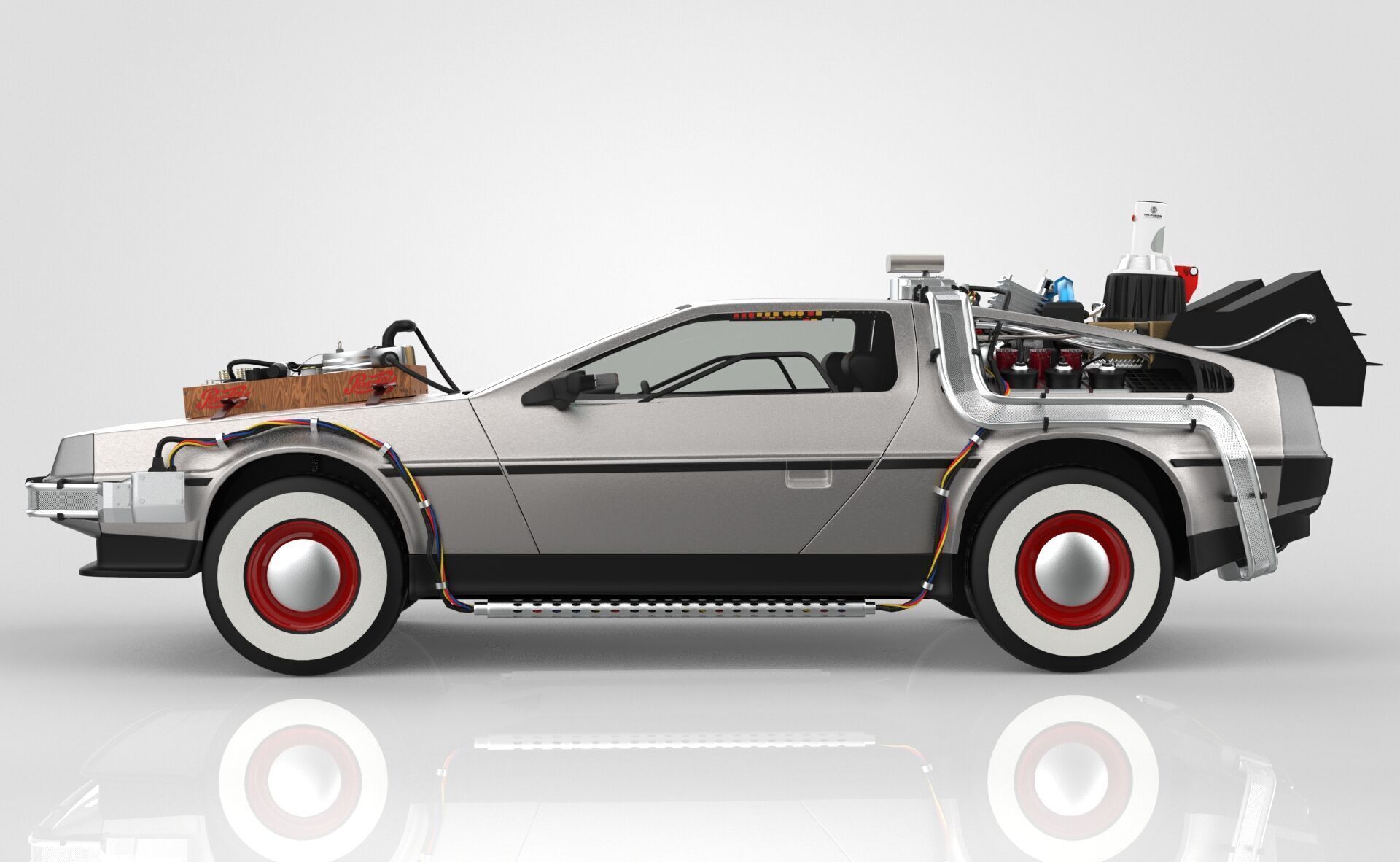 Delorean Time Machine Episode 3 Wild West 3D model_1