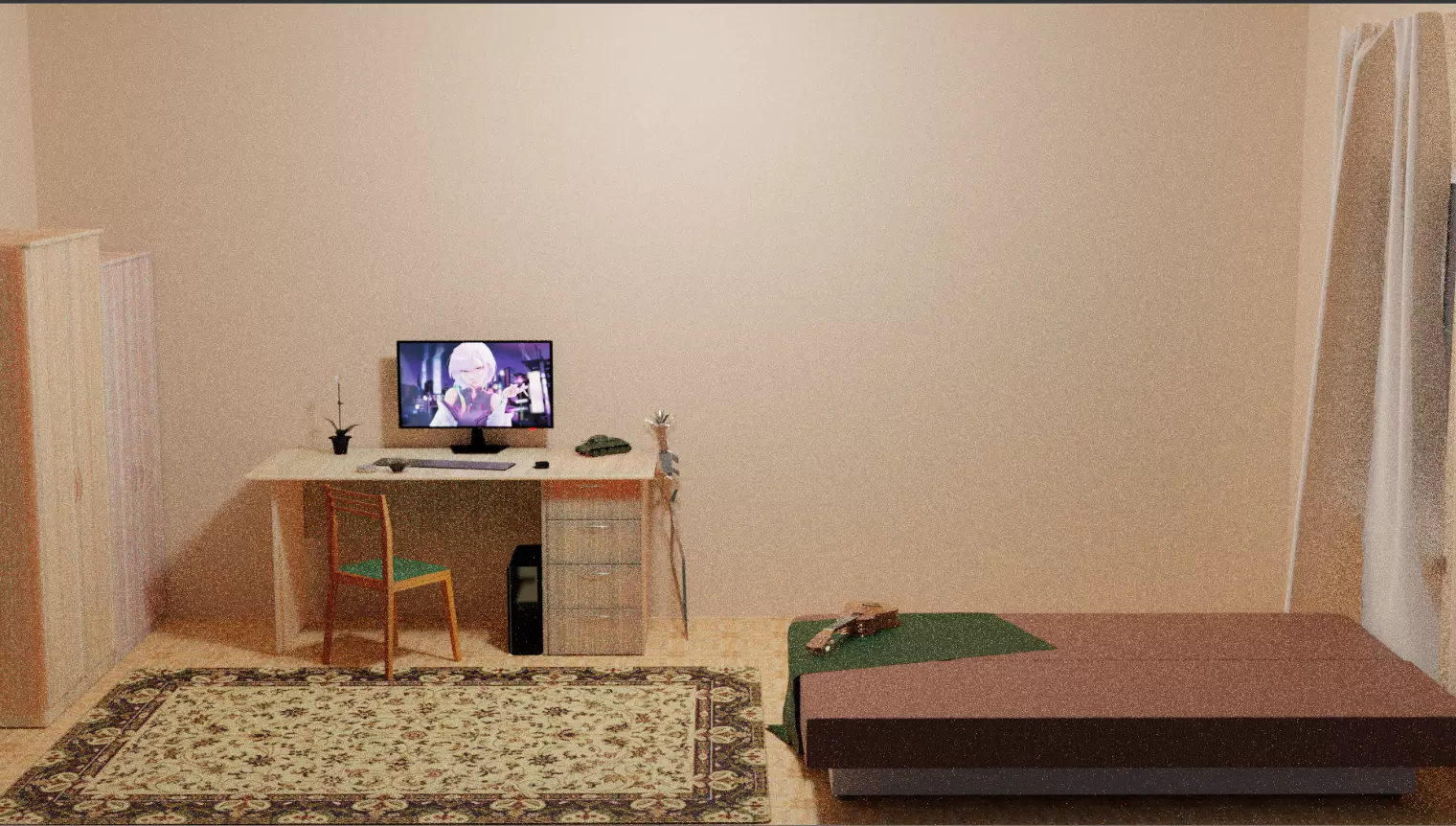 3d visualization of the room 3D model_0