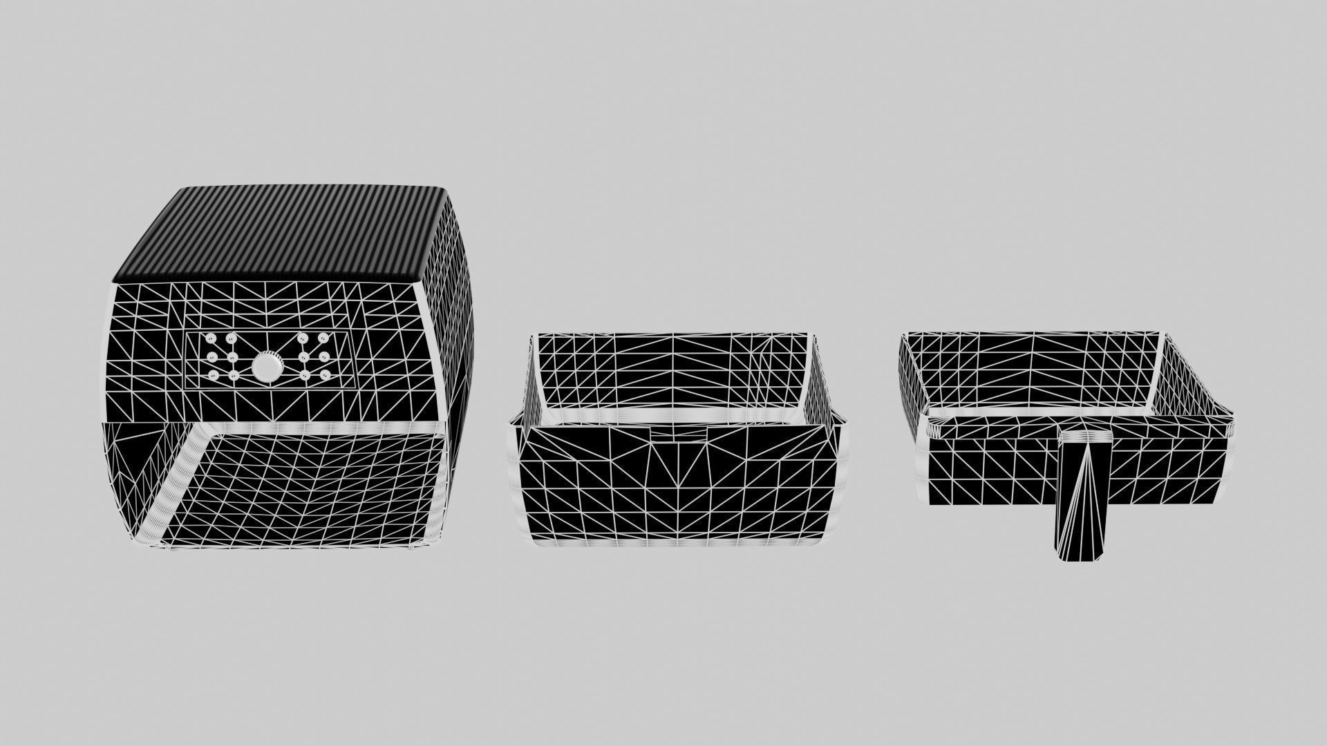 Airfryer smart air fryer 3D model_4