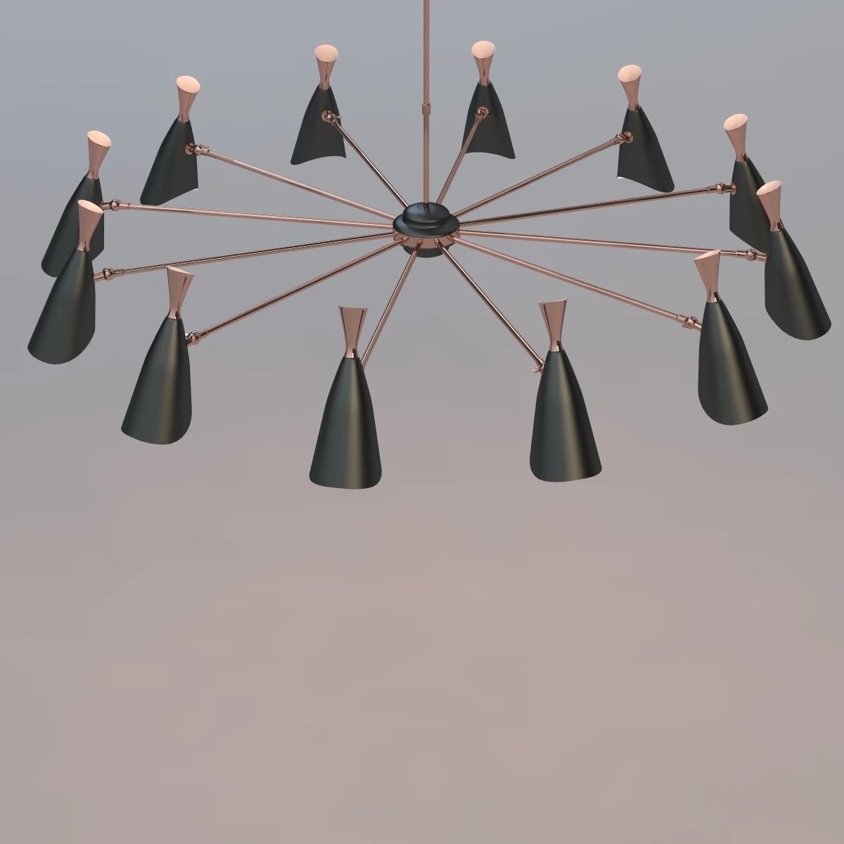 Duke Chandelier v1 by DelightFULL 3D model_1