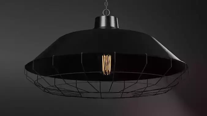 Industrial Ceiling Lamp - 2k textures