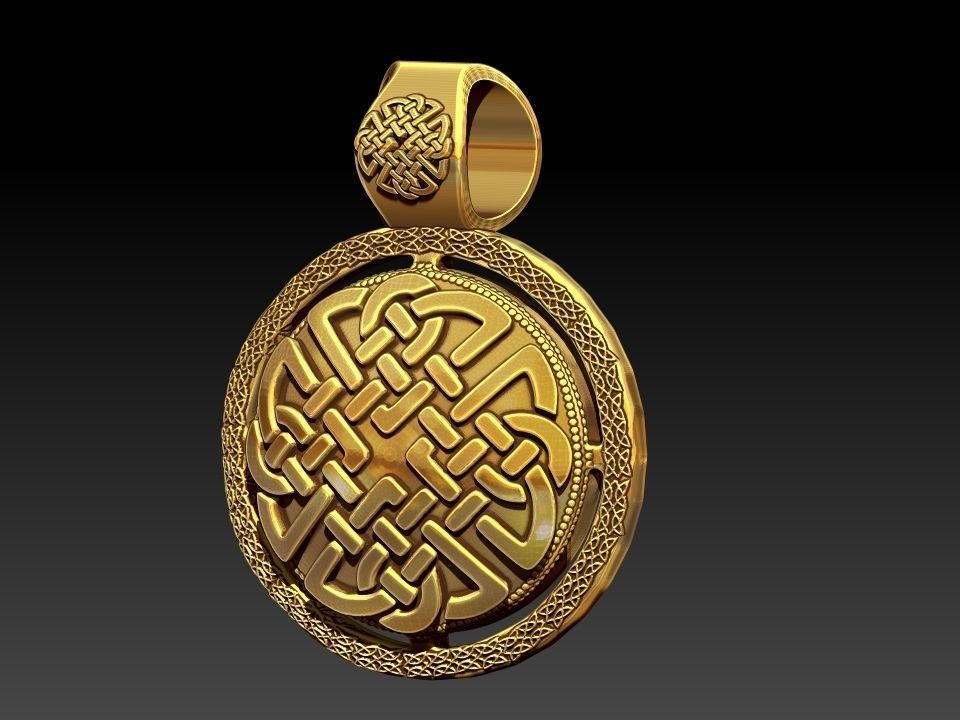 DESIGNER KNOT VIKING PENDANT 3D print model_1