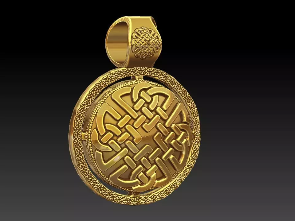 DESIGNER KNOT VIKING PENDANT 3D print model_0