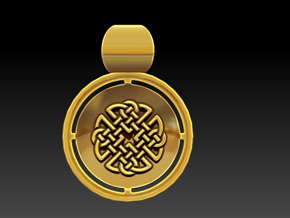 DESIGNER KNOT VIKING PENDANT 3D print model_3