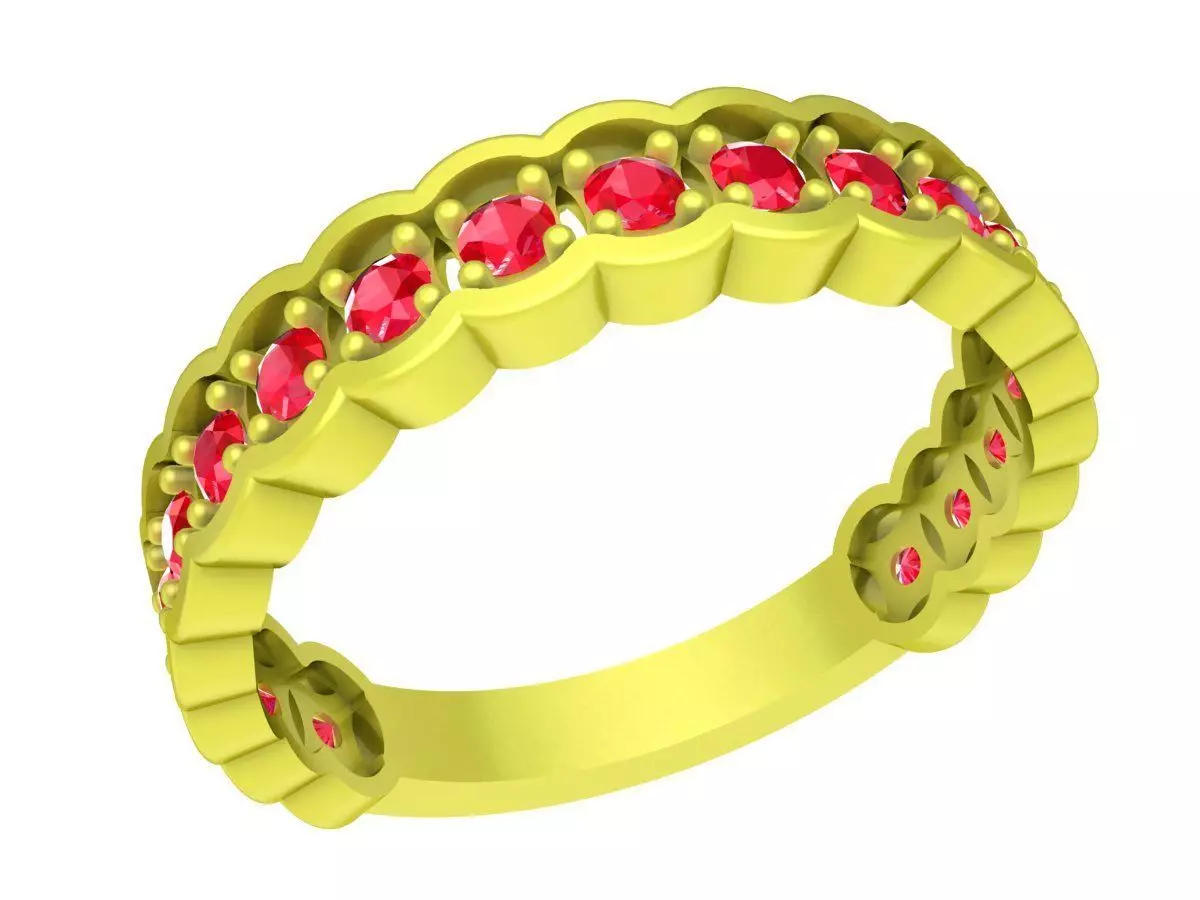 Luxury Eternity Diamond Band Ring 3D Model 4089 3D print model
