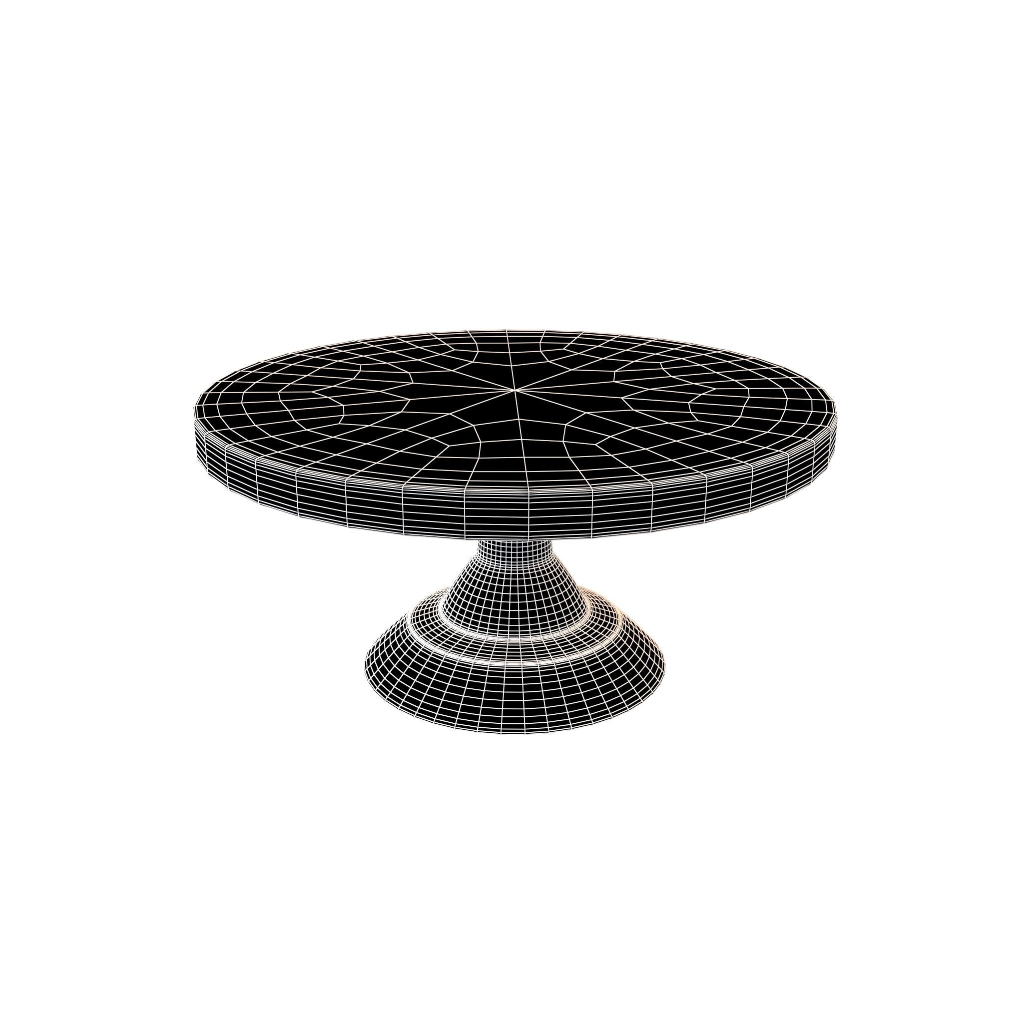 Cake Stand v1 001 Low-poly 3D model_9