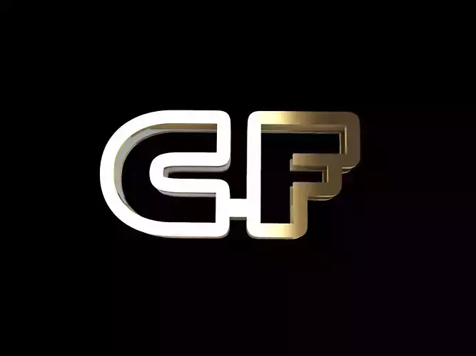 cf letter pendant 3D print model