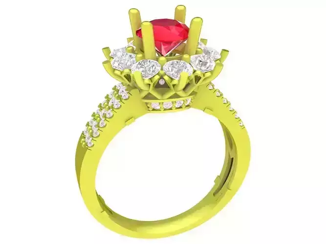 hongkong diamond women ring 4087