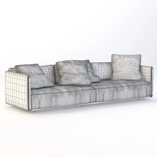 Edmond Sofa By Flexform 3D model 2
