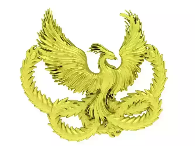 24k phoneix pendant 4091 3D print model
