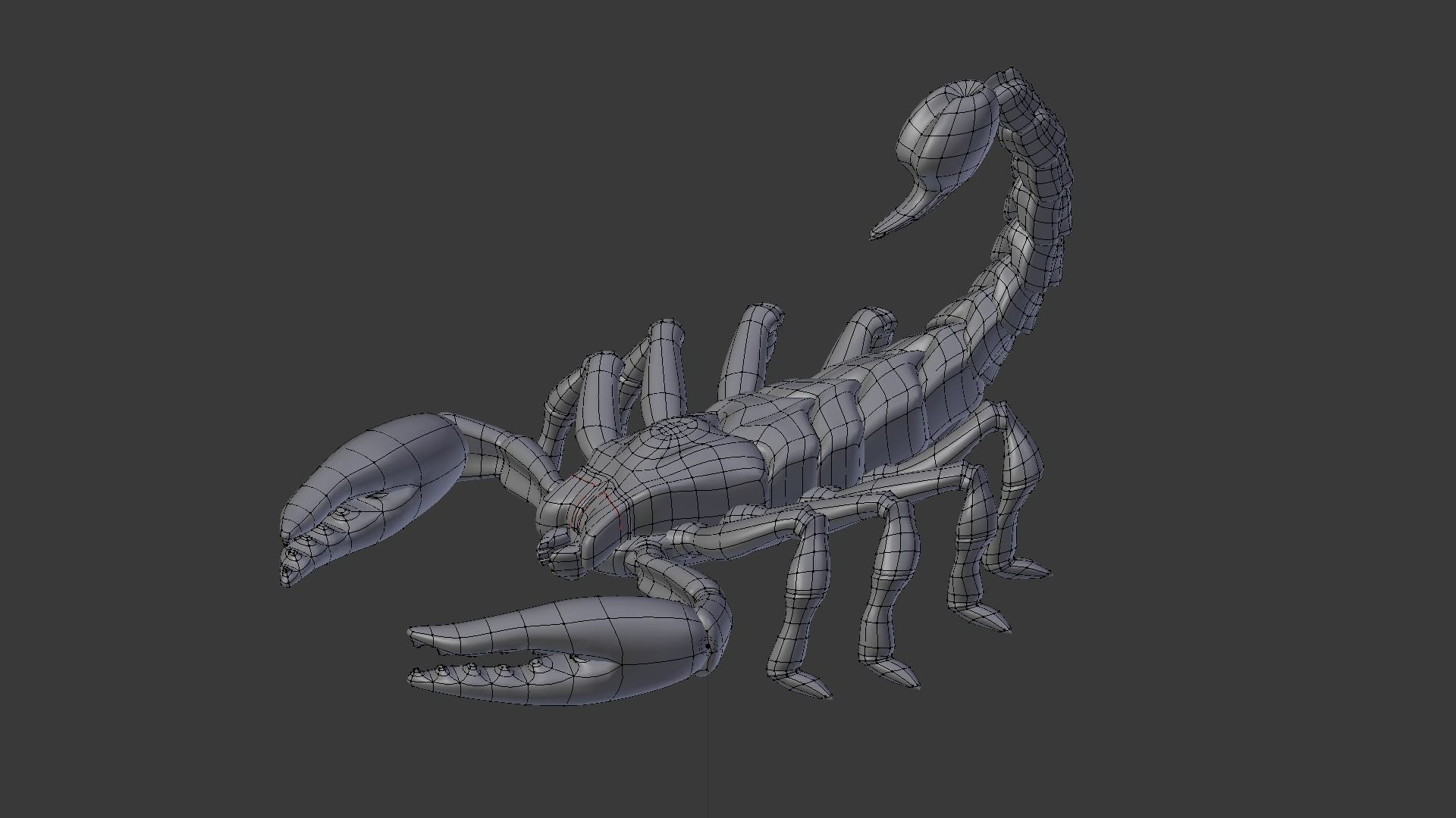 Lowpoly Scorpion 3D Model 3D print model_1