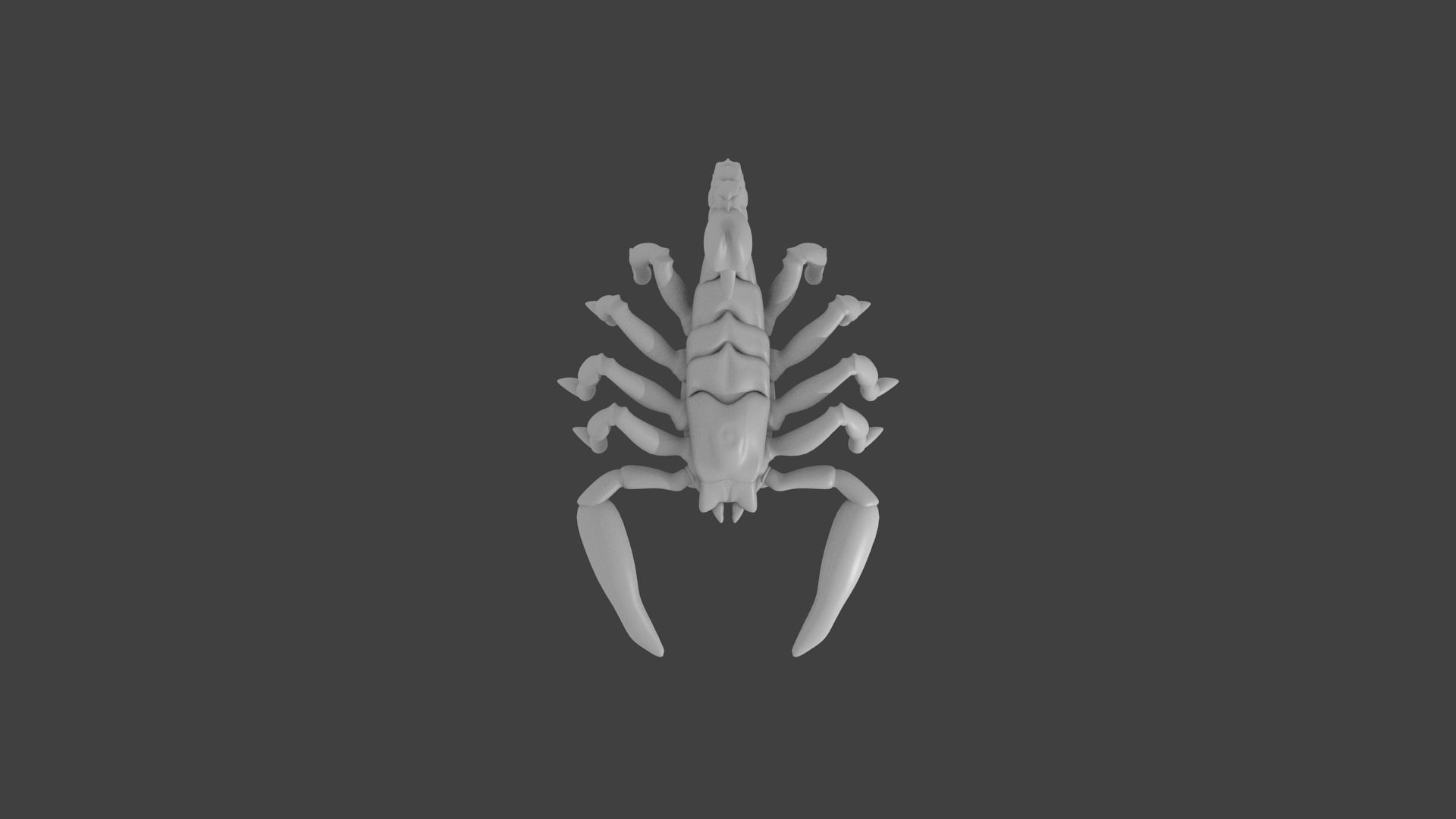 Lowpoly Scorpion 3D Model 3D print model_5