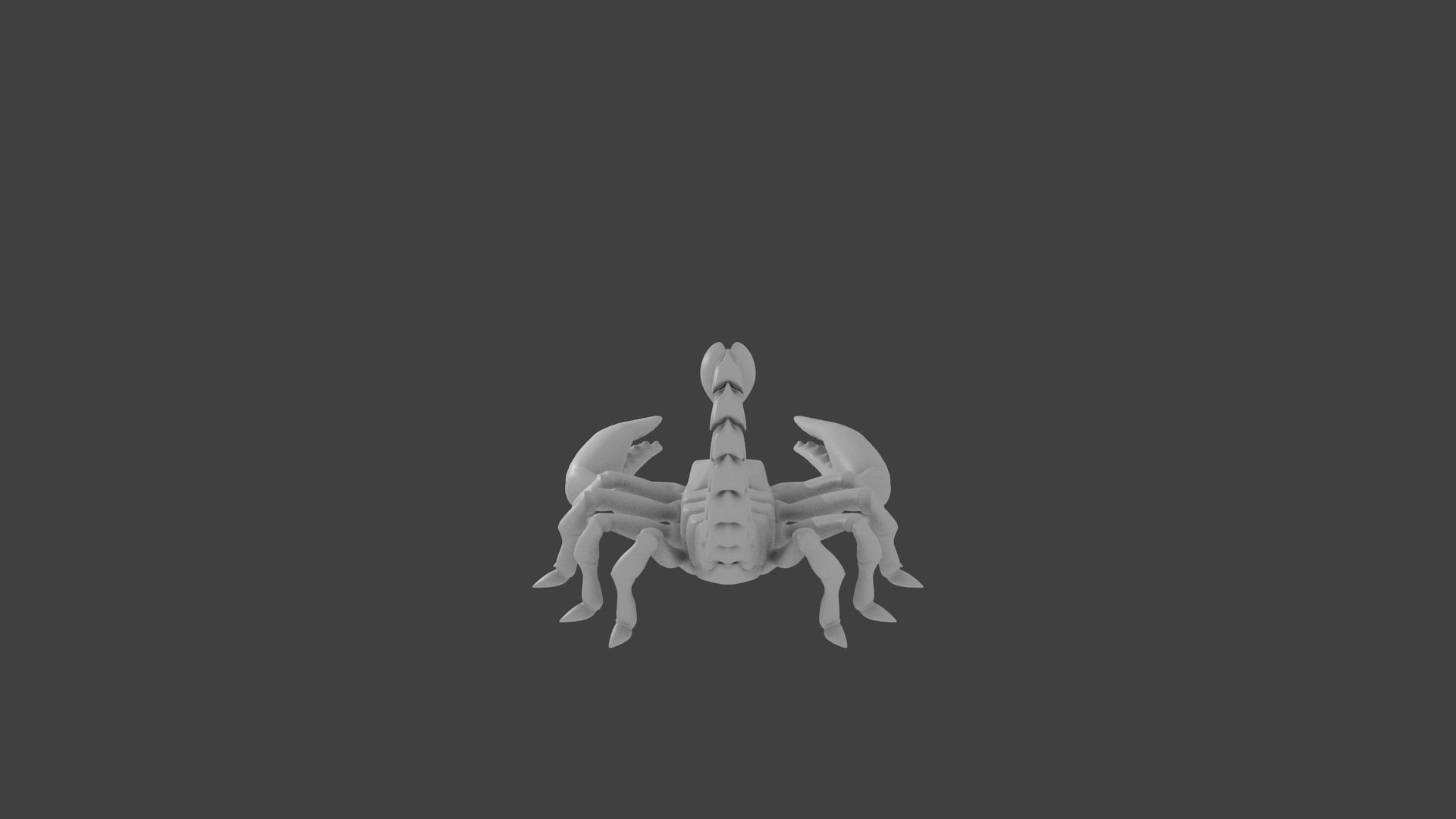 Lowpoly Scorpion 3D Model 3D print model_4