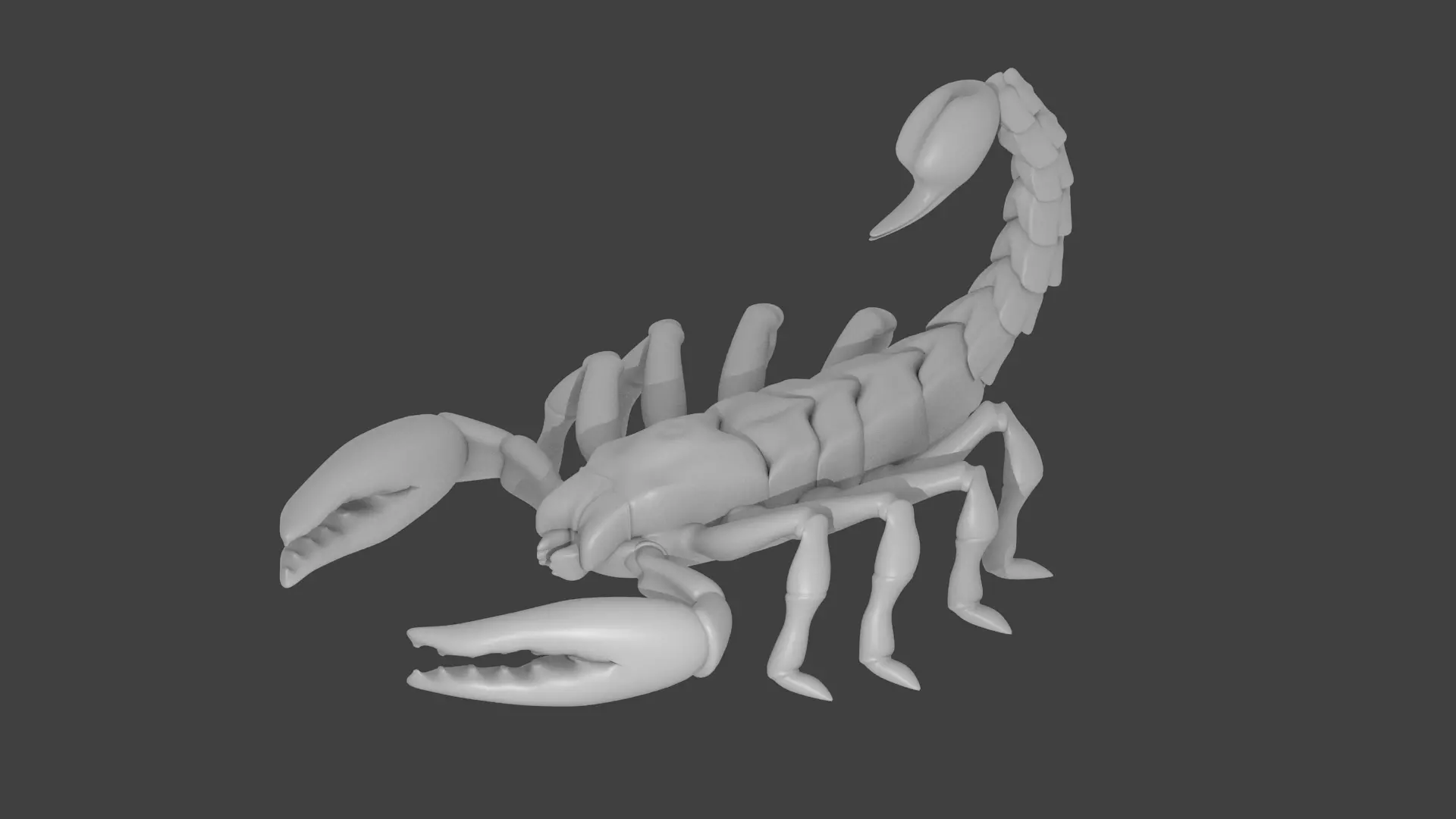 Lowpoly Scorpion 3D Model 3D print model_0