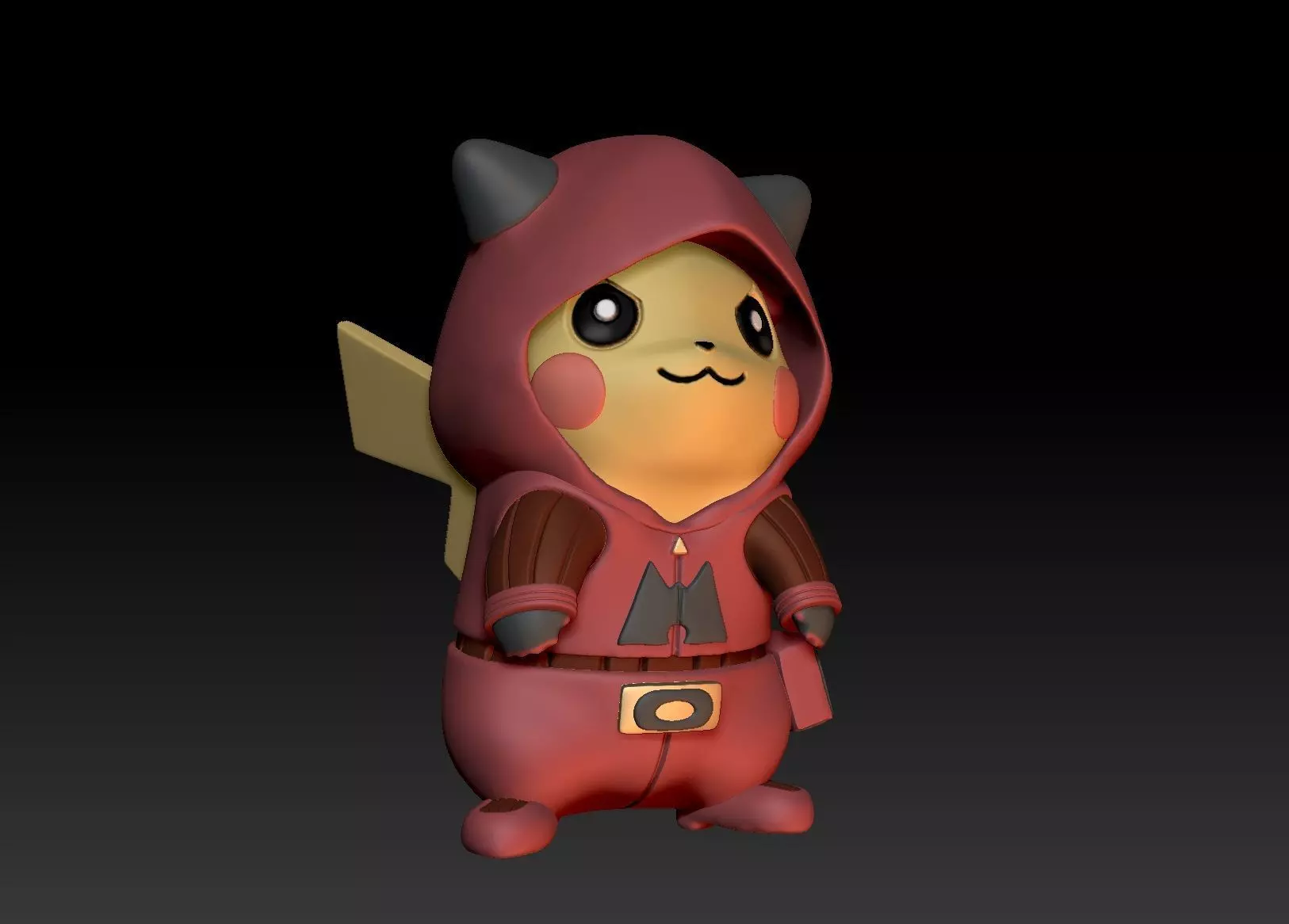 Pokemon Pikachu Cosplay Team Magma Grunt 3D print model