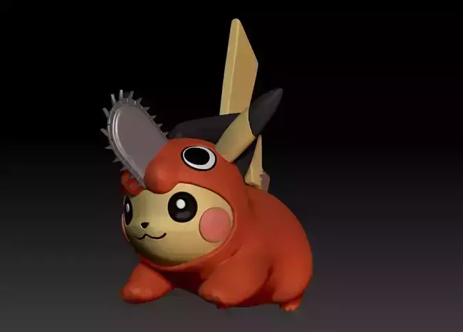 Pokemon Pikachu Cosplay Pochita Chainsaw Man