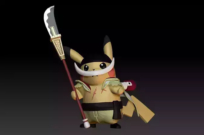Pokemon Pikachu Cosplay WhiteBeard One Piece