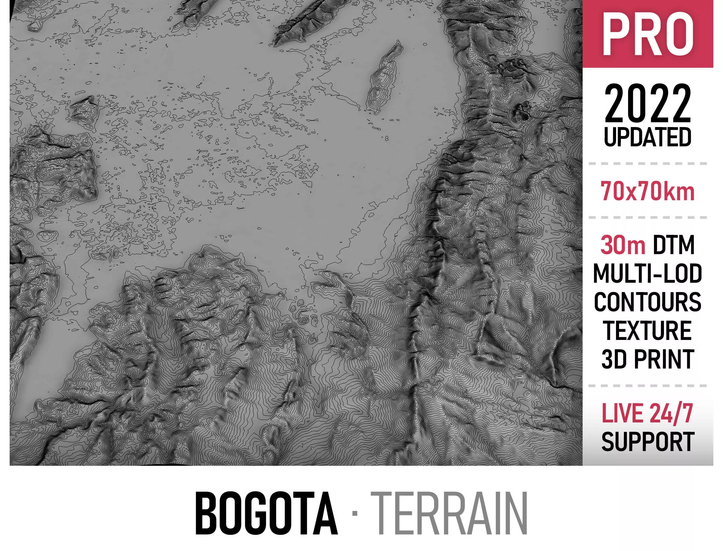 Bogota Low-poly 3D model